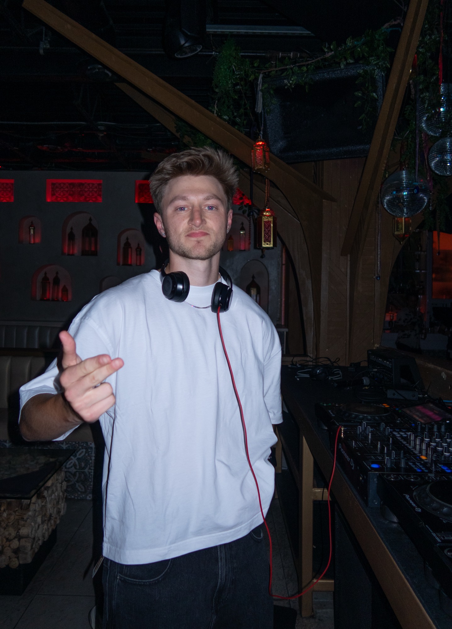 Matt DiGi behind the decks at Darna